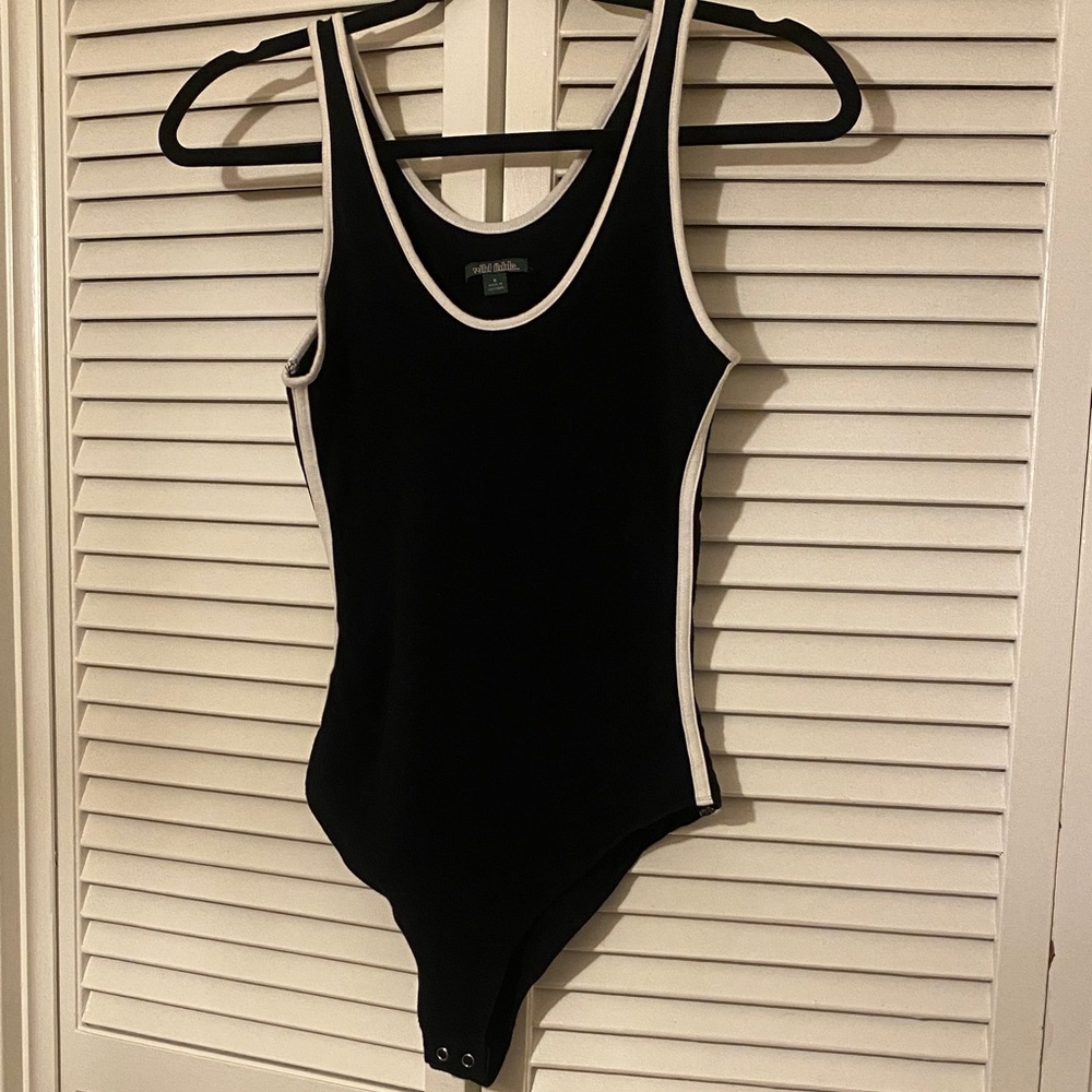 Wild Fable Black and White Bodysuit